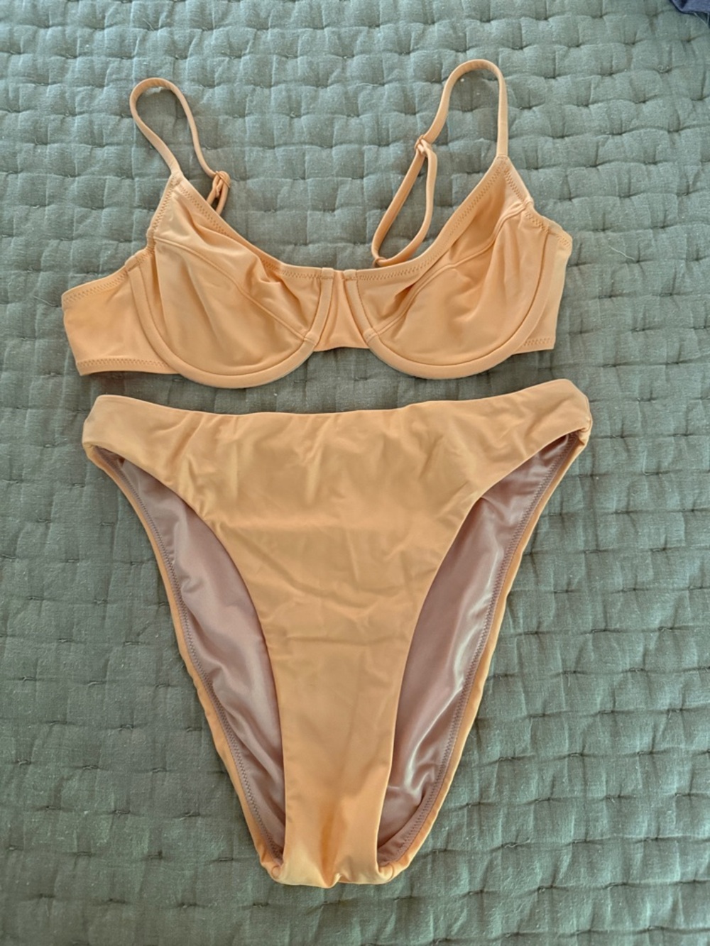 J.Crew 1993 underwire bikini top and high-rise cheeky bikini bottom